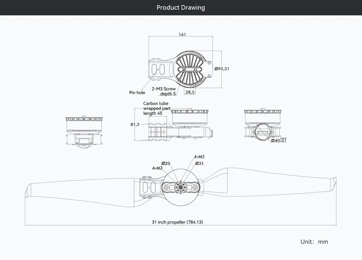 T-Motor A8-X KV115 Modular Propulsion System
