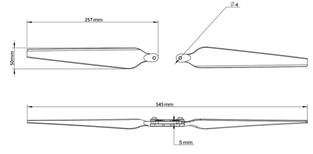Tarot TL100D13 2170 Folding Propeller Pair