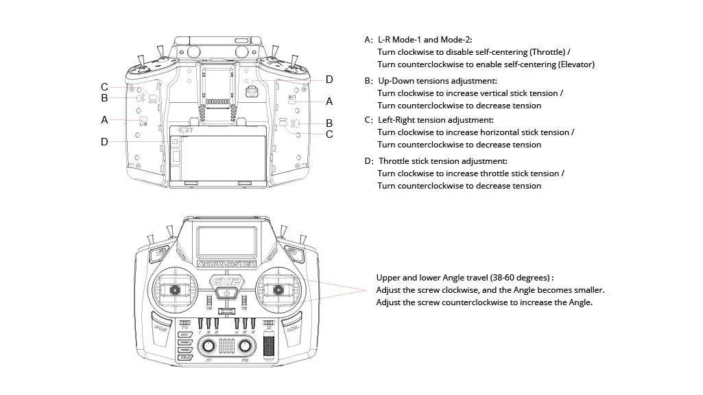 RadioMaster GX12 Dual-Band Gemini-X Radio Controller (ELRS, M2)