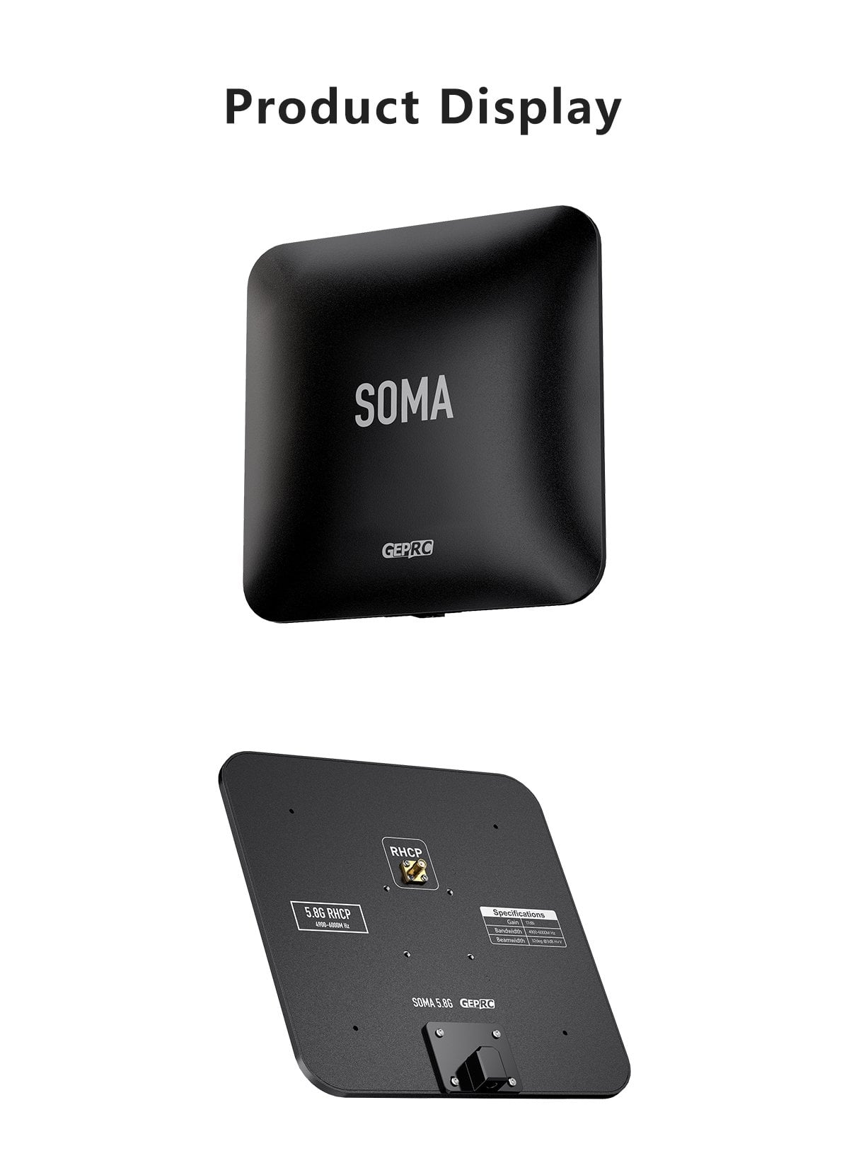 GEPRC SOMA 5.8G Directional Patch Antenna (17dBi, RHCP)