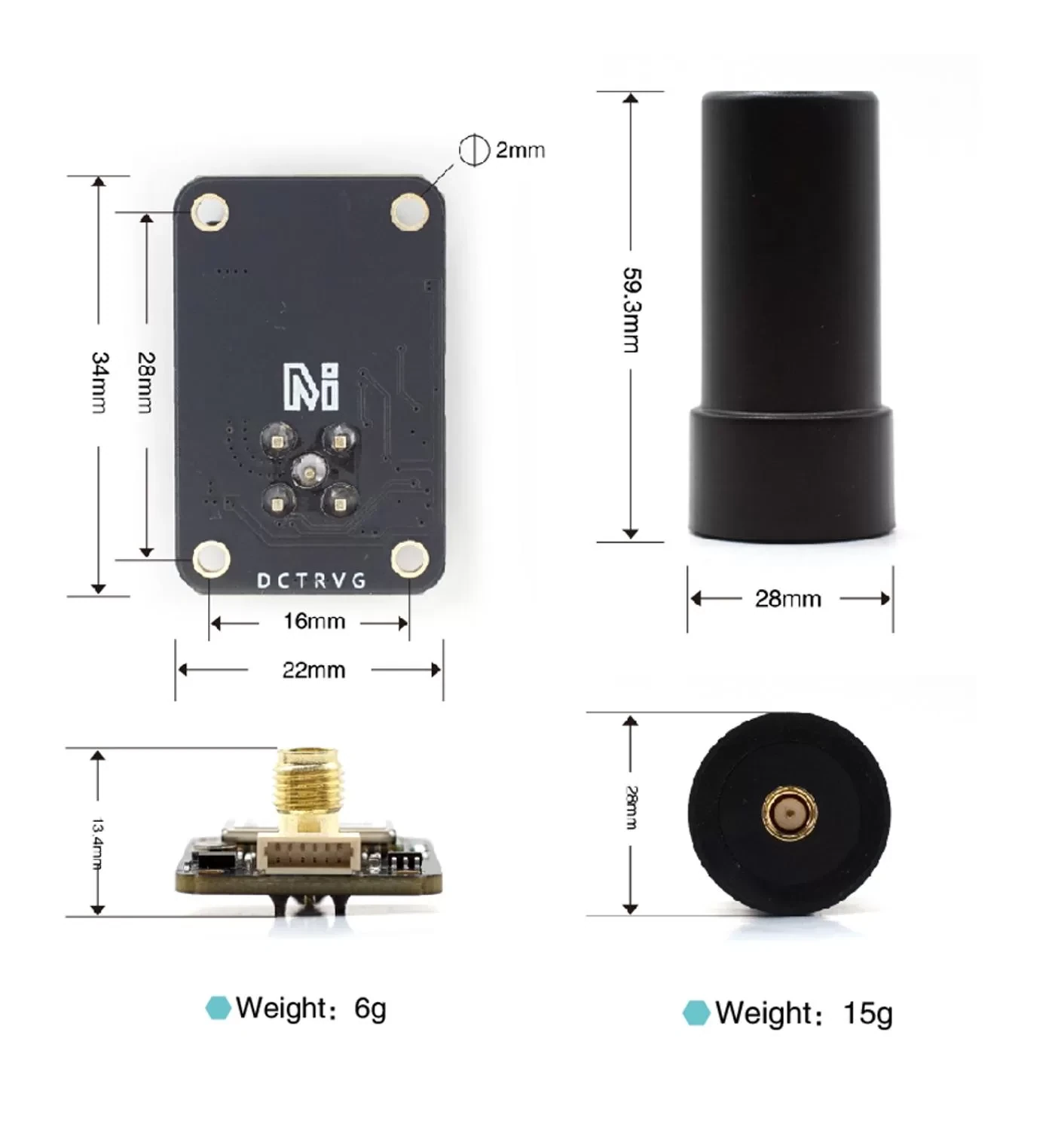 MicoAir MG-F10 Dual Band GNSS Module with Compass
