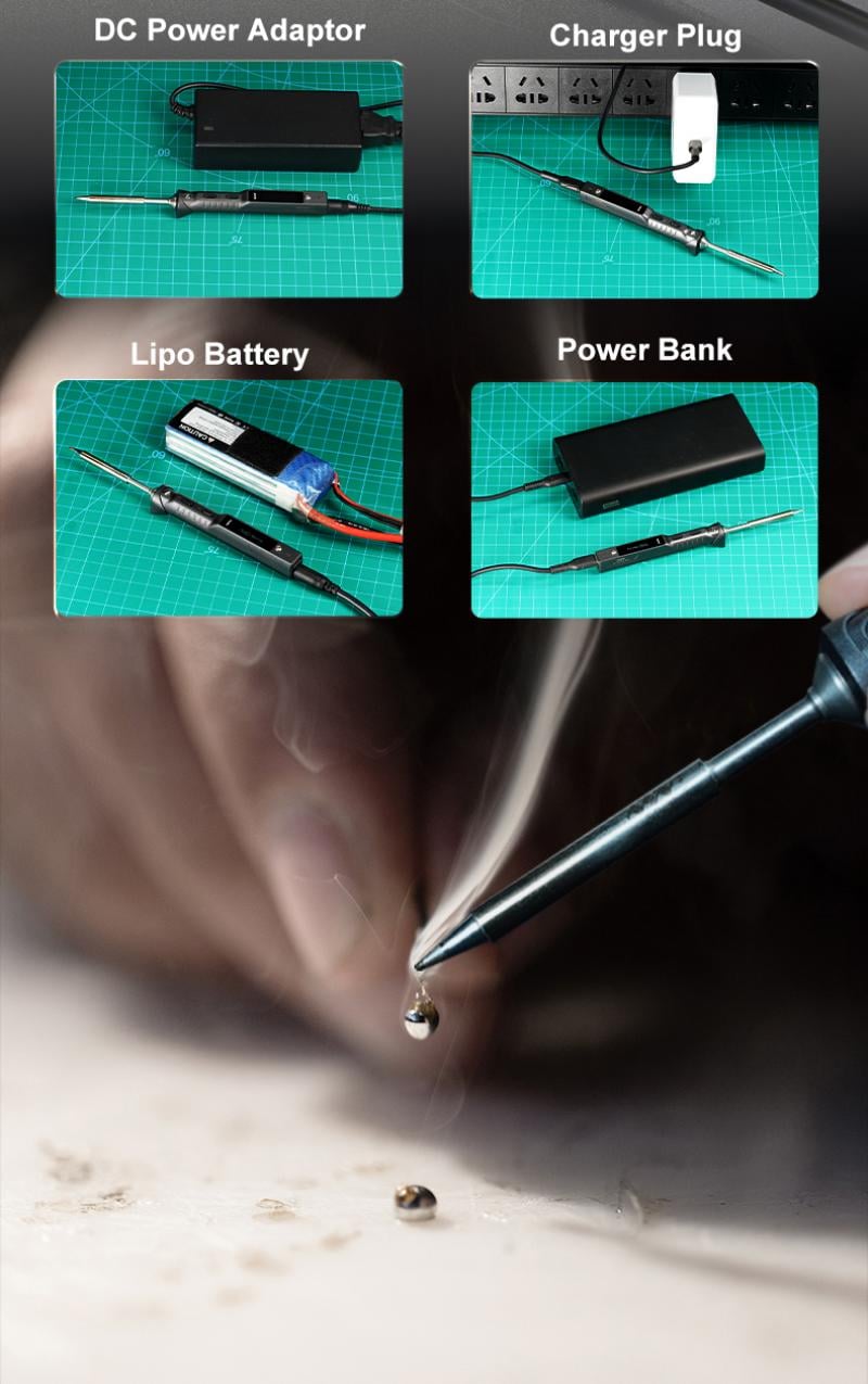 TS101 Soldering Iron (B2 Tip, Gray)