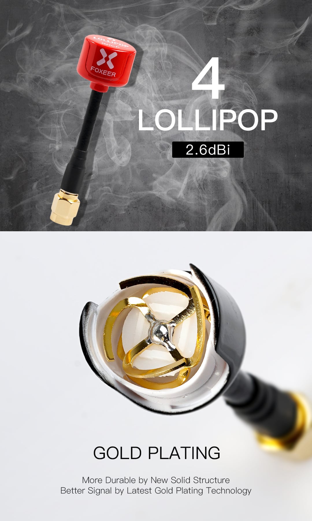 Foxeer Lollipop 4 5.8GHz FPV Antenna