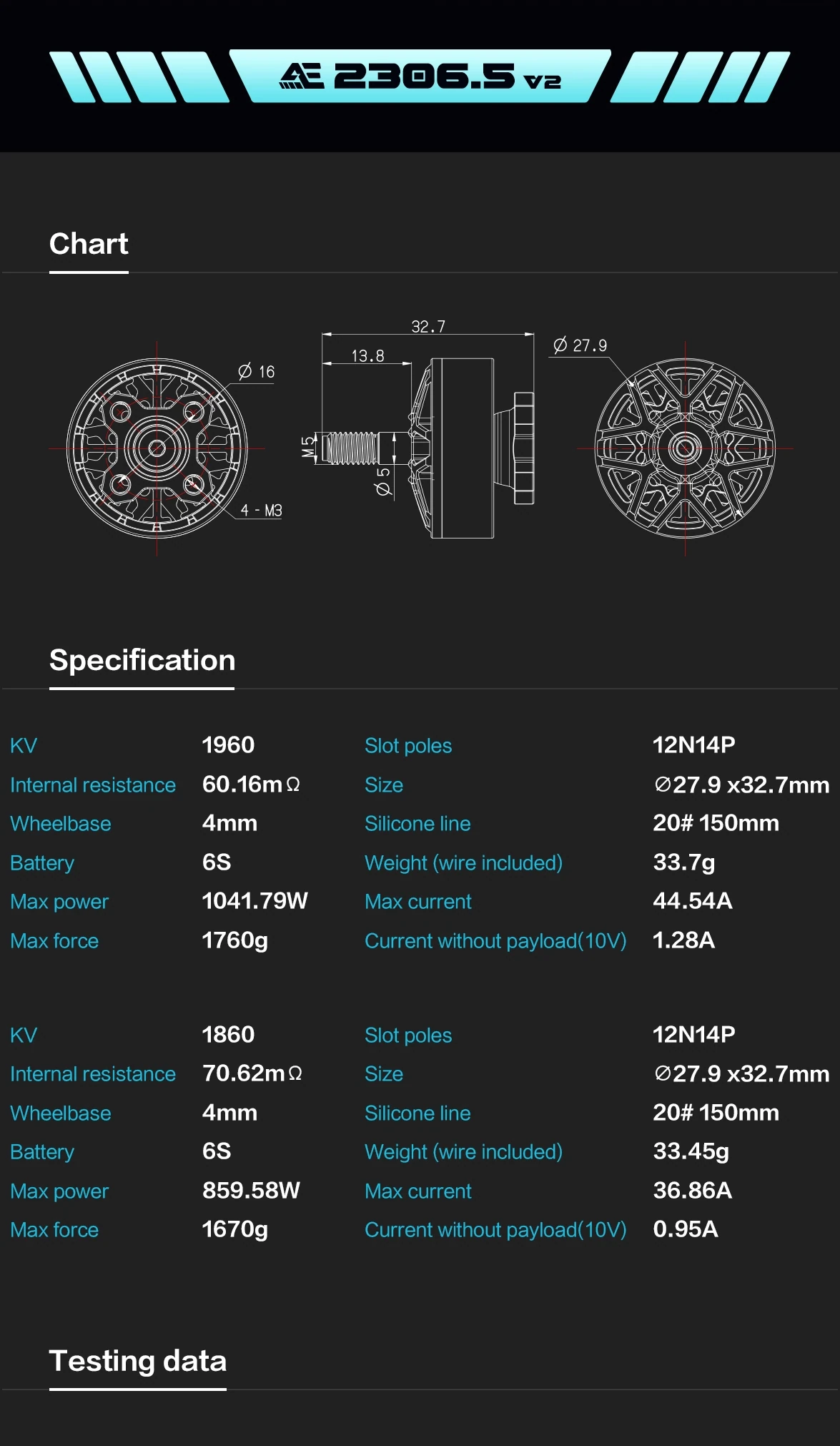 Axisflying AE2306.5 V2 Motor