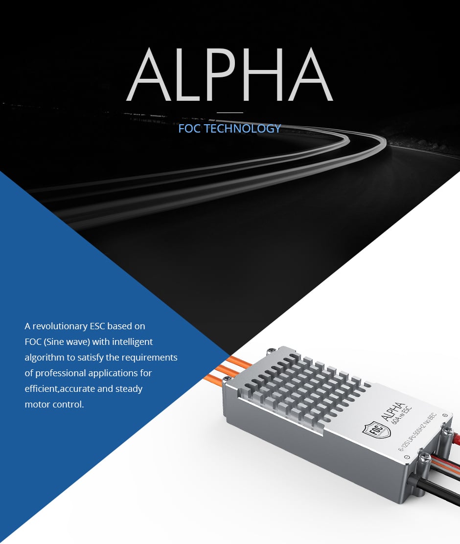 T-Motor Alpha 60A 12S FOC Single ESC V1.2