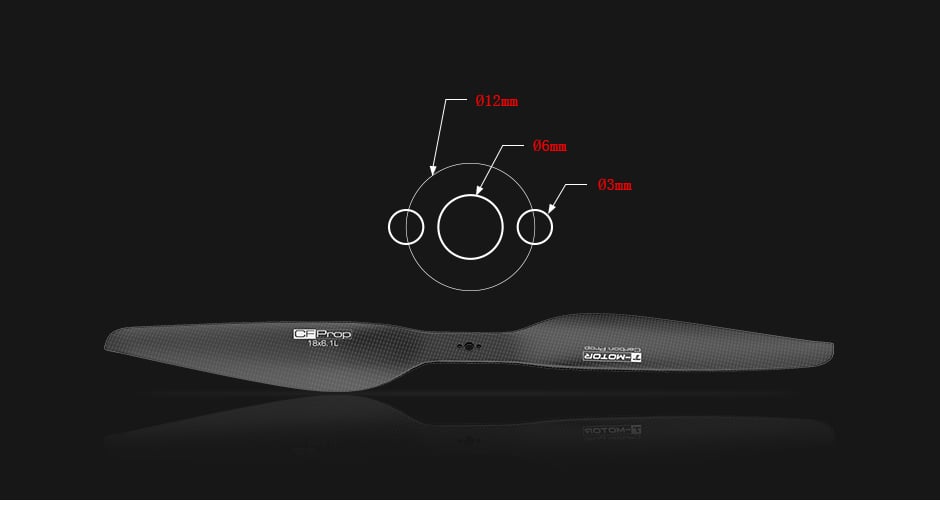 T-Motor P18 x 6.1 Carbon Fiber Propeller (Pair)