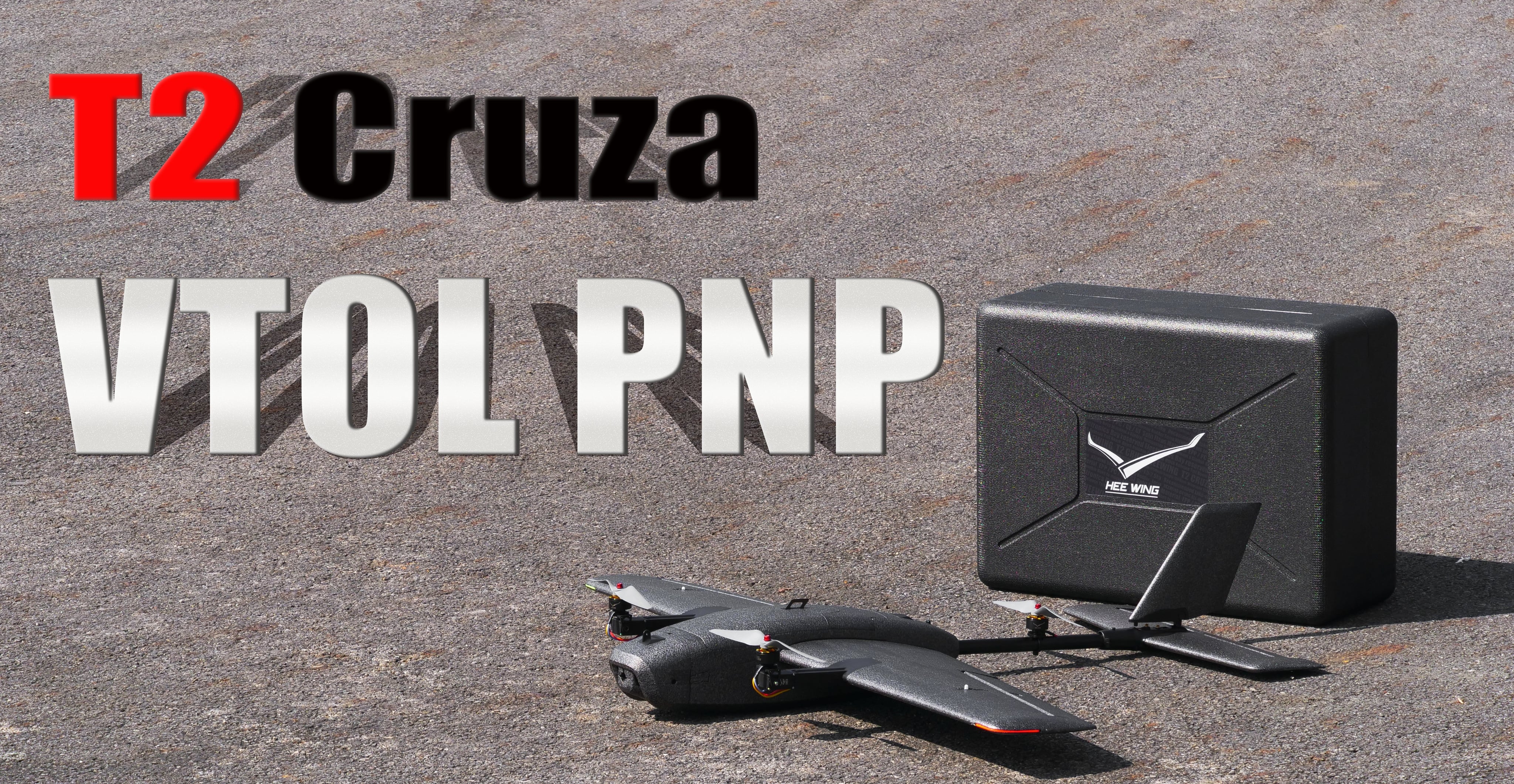 HEEWING T2 Cruza VTOL 1200mm PNP with FC and Carrying Case