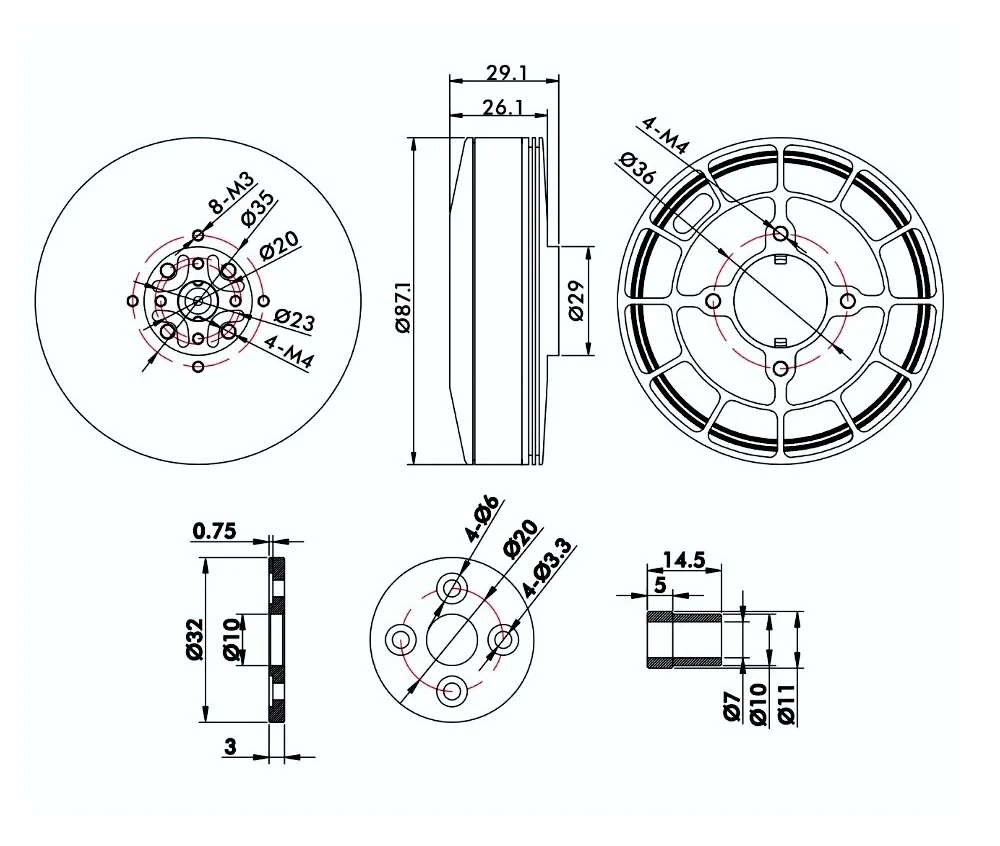 T-Motor U8II KV100 12S Heavy-Lift Drone Motor