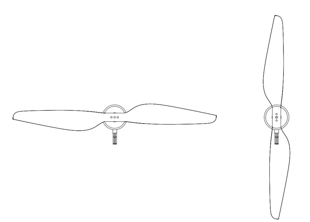 MAD 4112 IPE 450KV Feathering Propeller Motor Set of 2