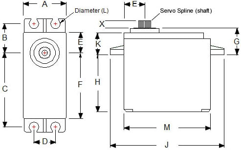 Hitec HS-422 Standard Deluxe Analog Servo