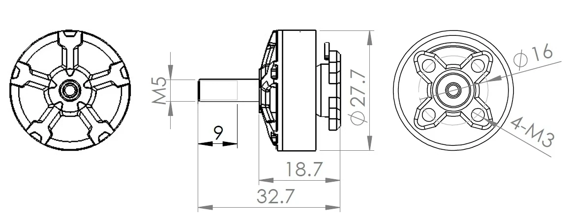 DYS Samguk Wu D2206 Brushless Motor
