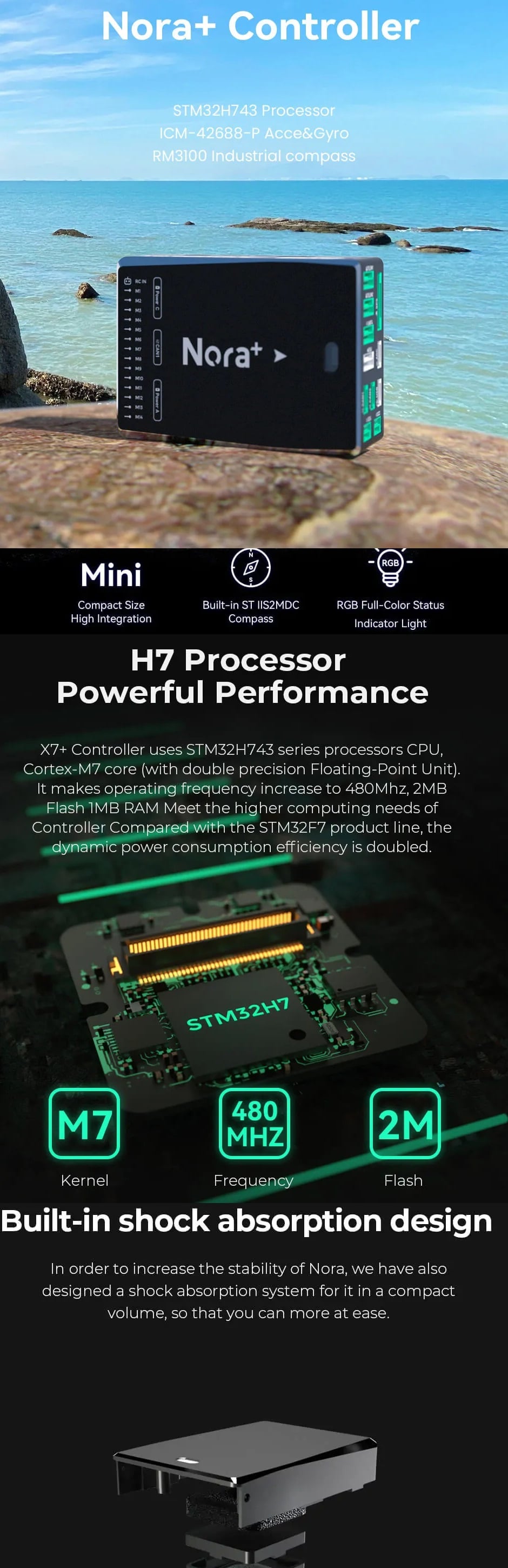 CUAV Nora+ PX4 ArduPilot Flight Controller