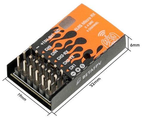 BetaFPV ELRS Micro PWM 5CH Receiver 2.4GHz