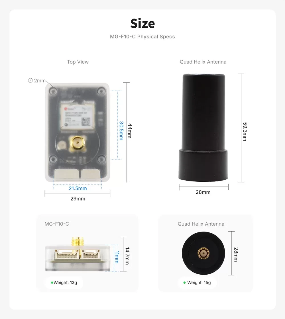 MicoAir MH-F10-C L1+L5 Dual-Band GNSS Module