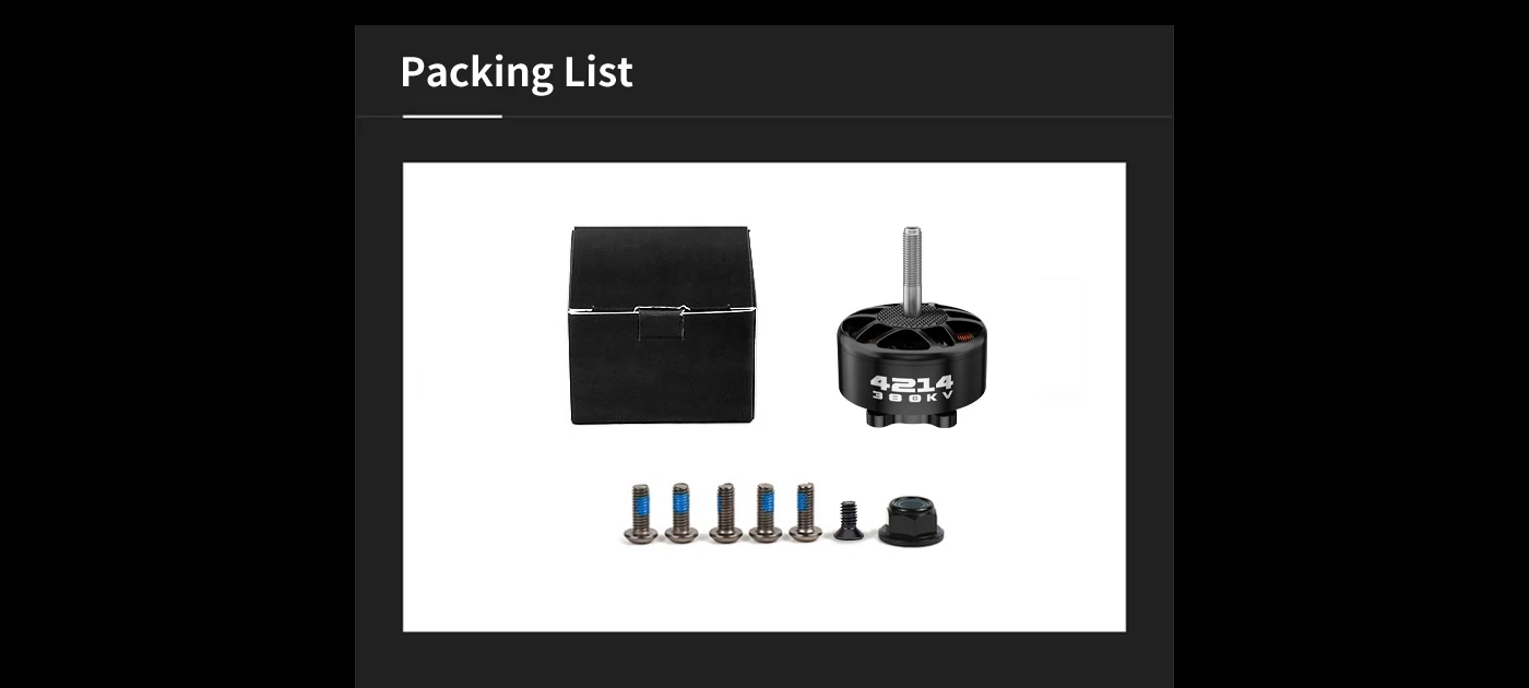 Axisflying 4214 380KV Motor for 13-Inch FPV Drones