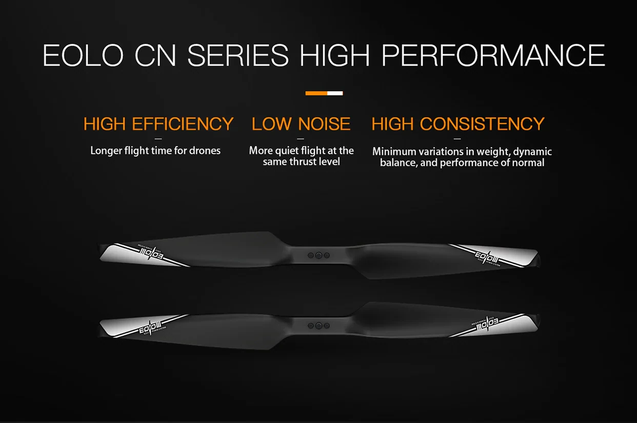 SunnySky Eolo 11×4.5 Carbon Fiber Reinforced Nylon UAV Propeller (Set of 2 — 1CW+1CCW)