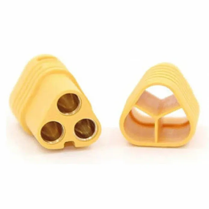 MT60 3.5mm 3-Pole Motor/ESC Bullet Connector Set (Male + Female)