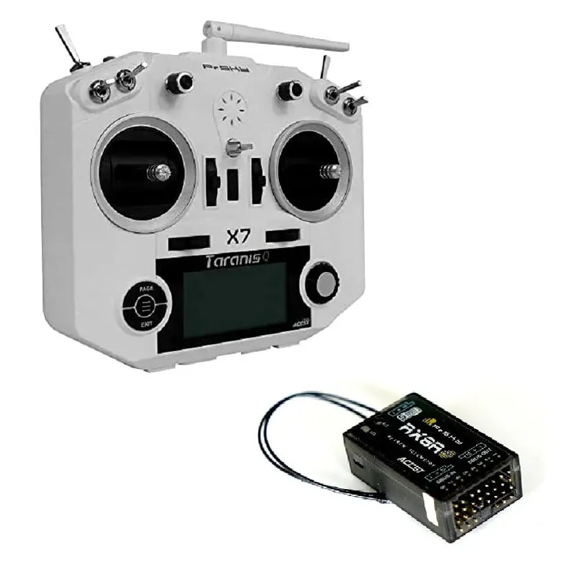 FrSky Taranis Q X7 ACCESS Transmitter (White) with RX8R Pro Receiver