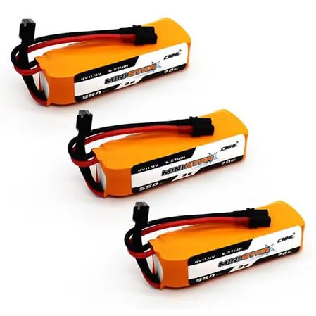 CNHL MiniStar HV 550mAh 11.4V 3S 70C LiPo Battery (3pcs)