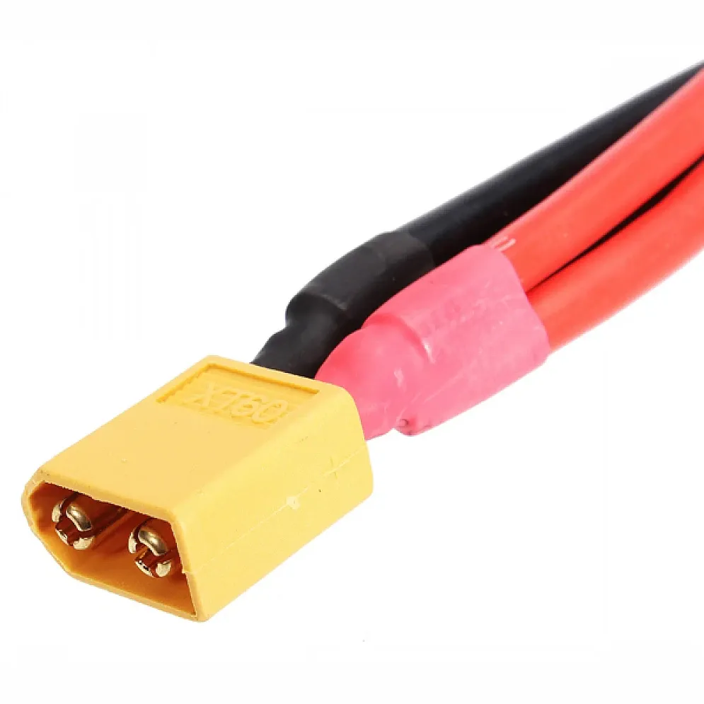 XT60 Parallel Y-Cable 2 Female to 1 Male, 14AWG
