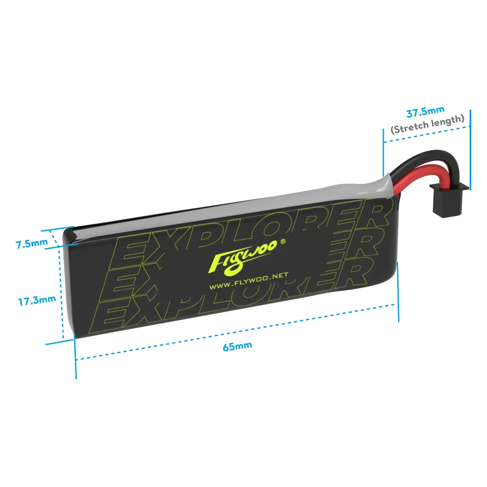 Flywoo Explorer 1S 750mAh HV V2 Battery (A30 Plug, 4 Pack)