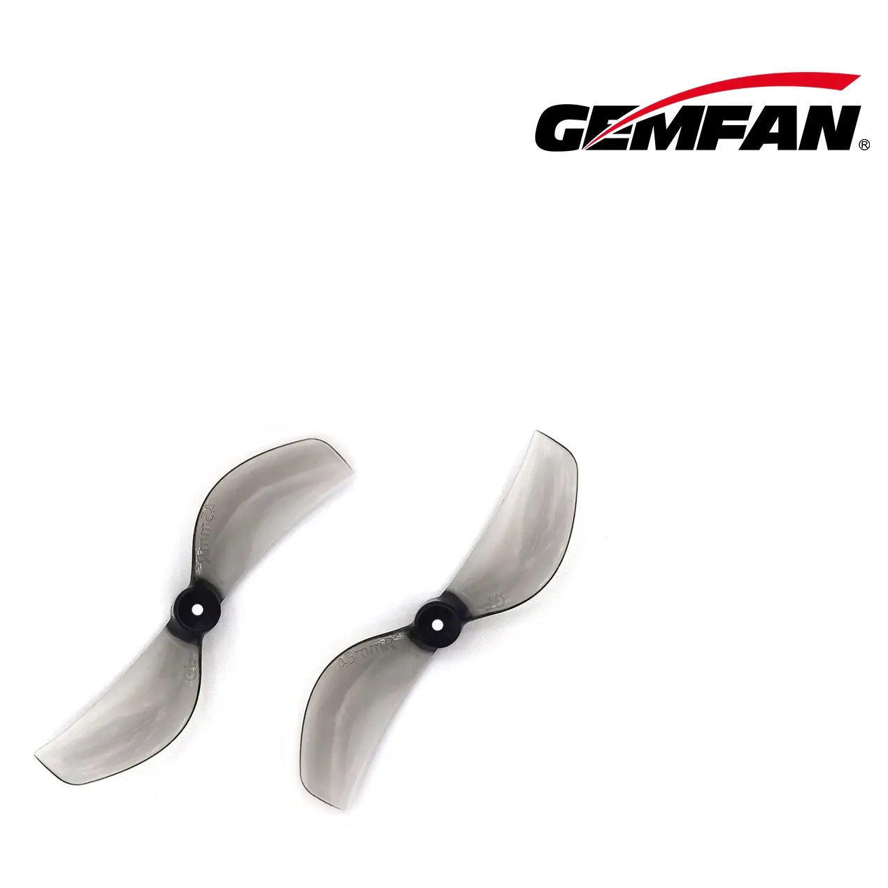 Gemfan 45mm 2-Blade Polycarbonate Propeller 1mm/1.5mm (Set of 8 — 4CW+4CCW)