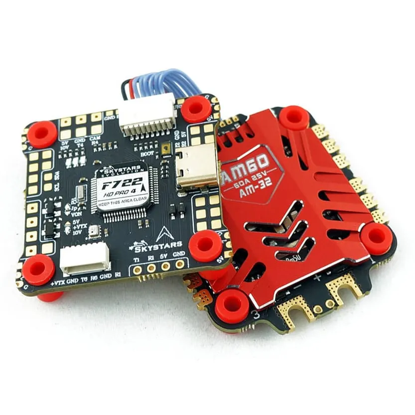 SkyStars Fly Stack F722 HD Pro 4 FC + AM60 60A BLHeli_32 ESC 30x30
