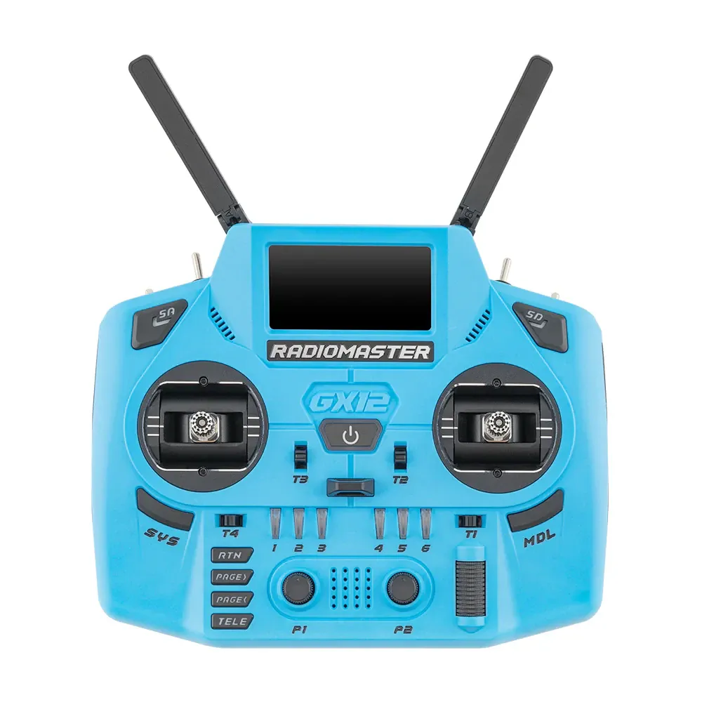 RadioMaster GX12 Dual-Band Crush Radio Controller (M2, ELRS 2.4GHz) — Color: Blue