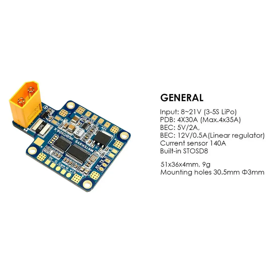 MATEKSYS Hubosd Eco X-Type W/XT60
