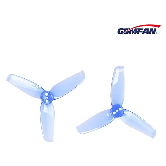 Gemfan Flash 2540 Tri-Blade 2.5" Propeller (8 Pack — 4CW+4CCW)