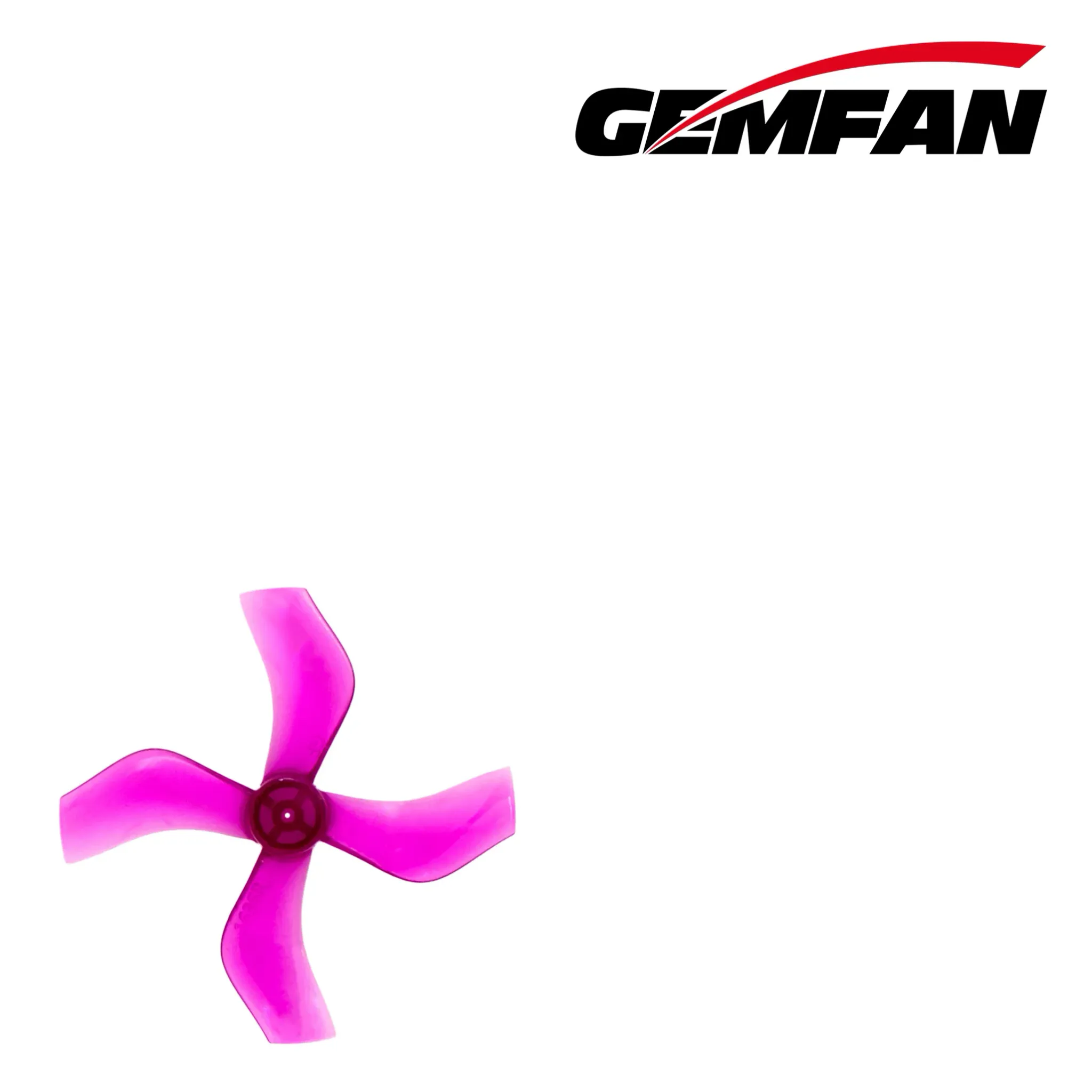Gemfan 1636 4-Blade 40mm Propeller (8pcs, Single Hole) — Size: 1mm / Color: Clear Purple, Size: 1.5mm / Color: Clear Purple