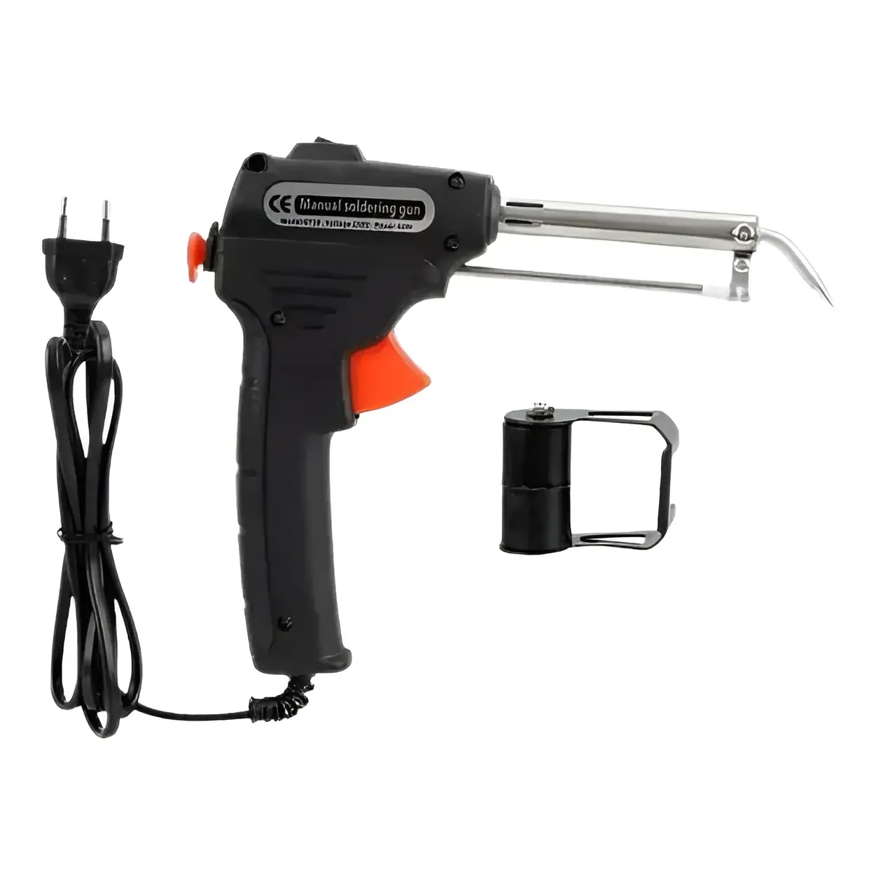 GT10 Manual Soldering Gun 220V 80W Adjustable — Package: Gun Only (Black)
