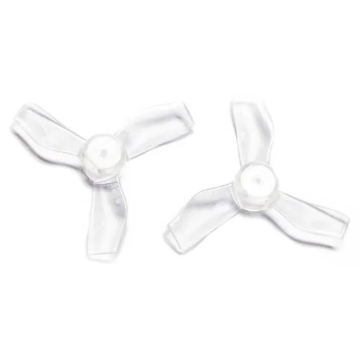 Gemfan 1219-3 31mm 3-Blade Whoop Propeller (1mm Shaft – Set of 8) — Color: clear