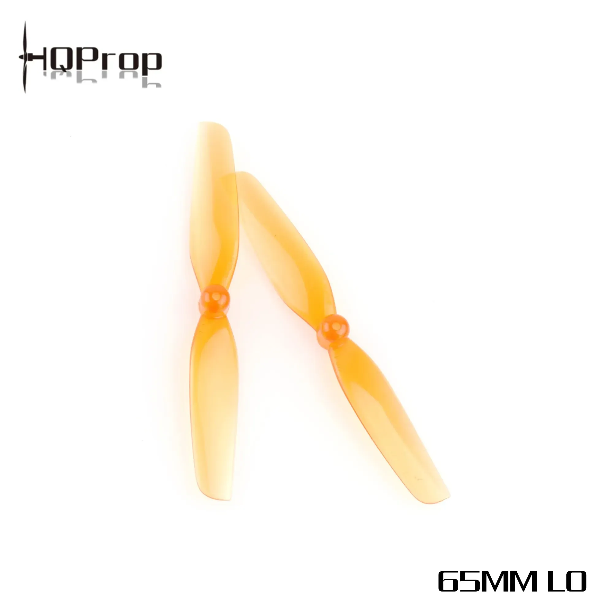 HQProp Micro 65mm 5-Blade Propeller (Poly Carbonate, 1.5mm Shaft) (5CW+5CCW) — Color: Orange