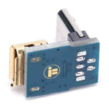 L-Type Micro USB Male to Female Adapter Plate