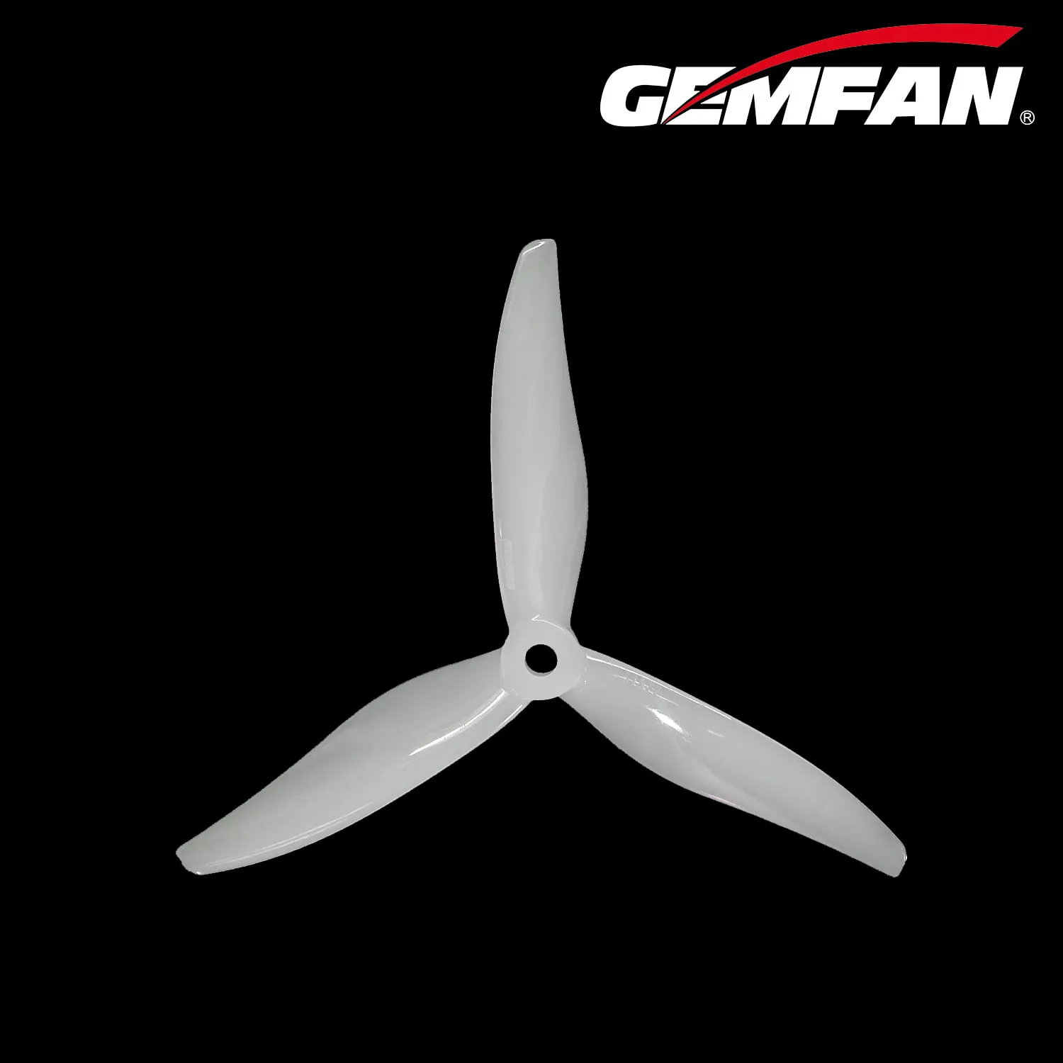 Gemfan Hurricane MAX 51377 3-Blade Propeller (Set of 4 — 2CW+2CCW) — Color: White