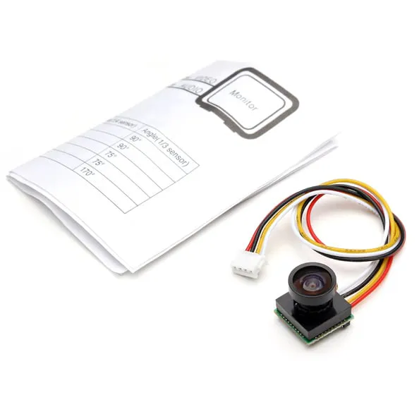 Generic 600TVL 170 Degree Mini FPV Camera with Audio