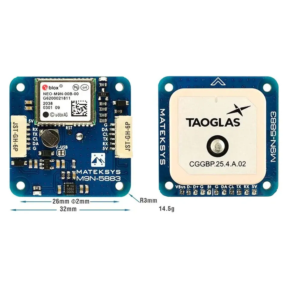 MATEKSYS M9N-5883 GNSS and Compass