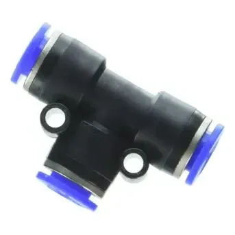 T-Shape Push-Fit Air Line Connector 8 x 8 x 8 mm