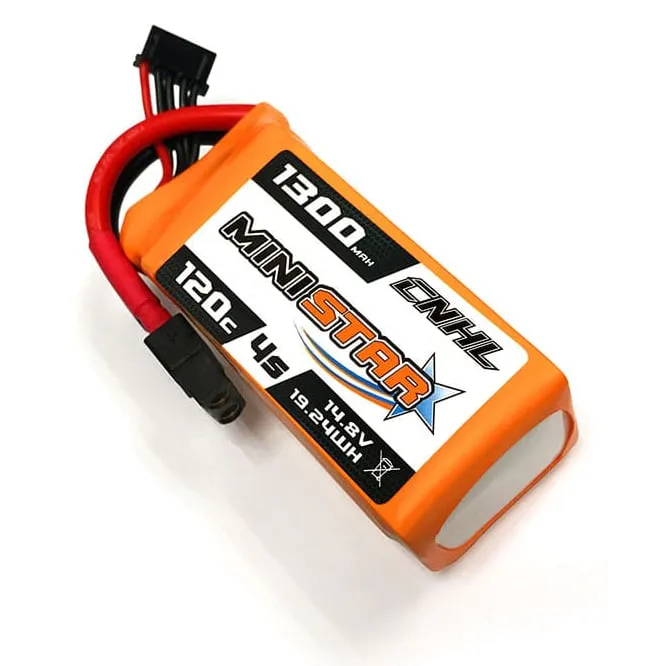 CNHL MiniStar 1300mAh 4S 14.8V 120C LiPo Battery