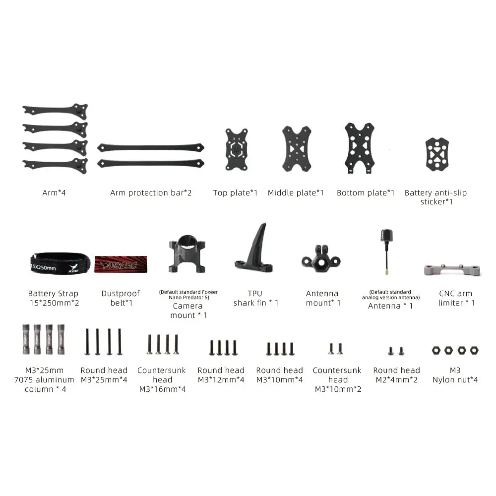 HGLRC Wind5 Lite V2 Racing Frame Kit