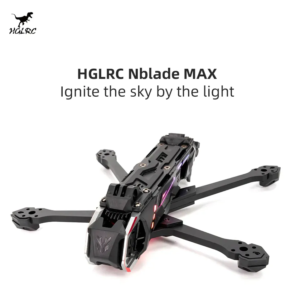 HGLRC Nblade MAX 5-Inch True X / DC FPV Frame — Geometry: Deadcat (DC)