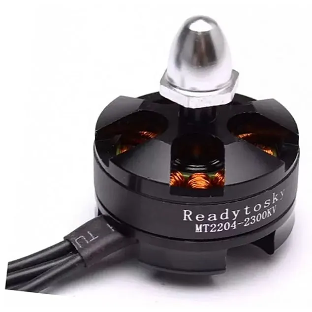 ReadyToSky MT2204 2300KV Brushless Motor 2-3S — Rotation: CCW, Cap Color: Silver