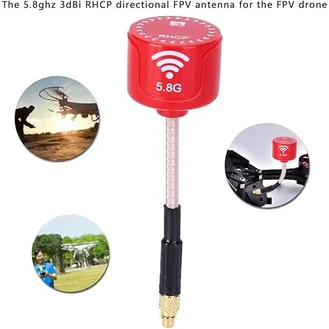 Lollipop3 5.8GHz 3dBi RHCP FPV Antenna (Straight MMCX)