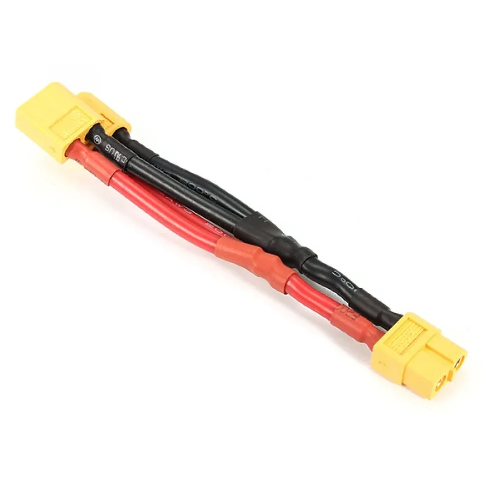 Amass XT60 Parallel Connector 1 Female to 2 Male, 14AWG