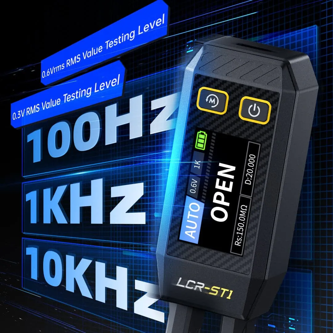 FNIRSI LCR-ST1 Mini Smart Digital Tweezer (LCR/SMD/ESR Tester)