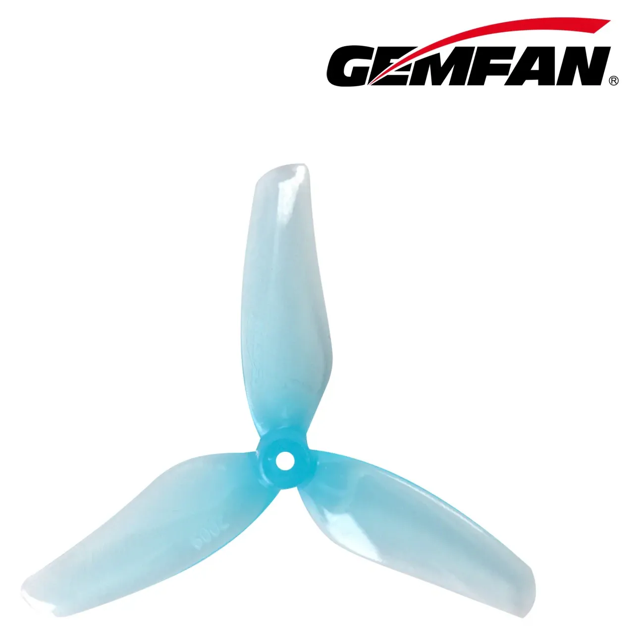 Gemfan Hurricane 2009 3-Blade Propeller 1.5mm T-Mount — Color: Clear Blue