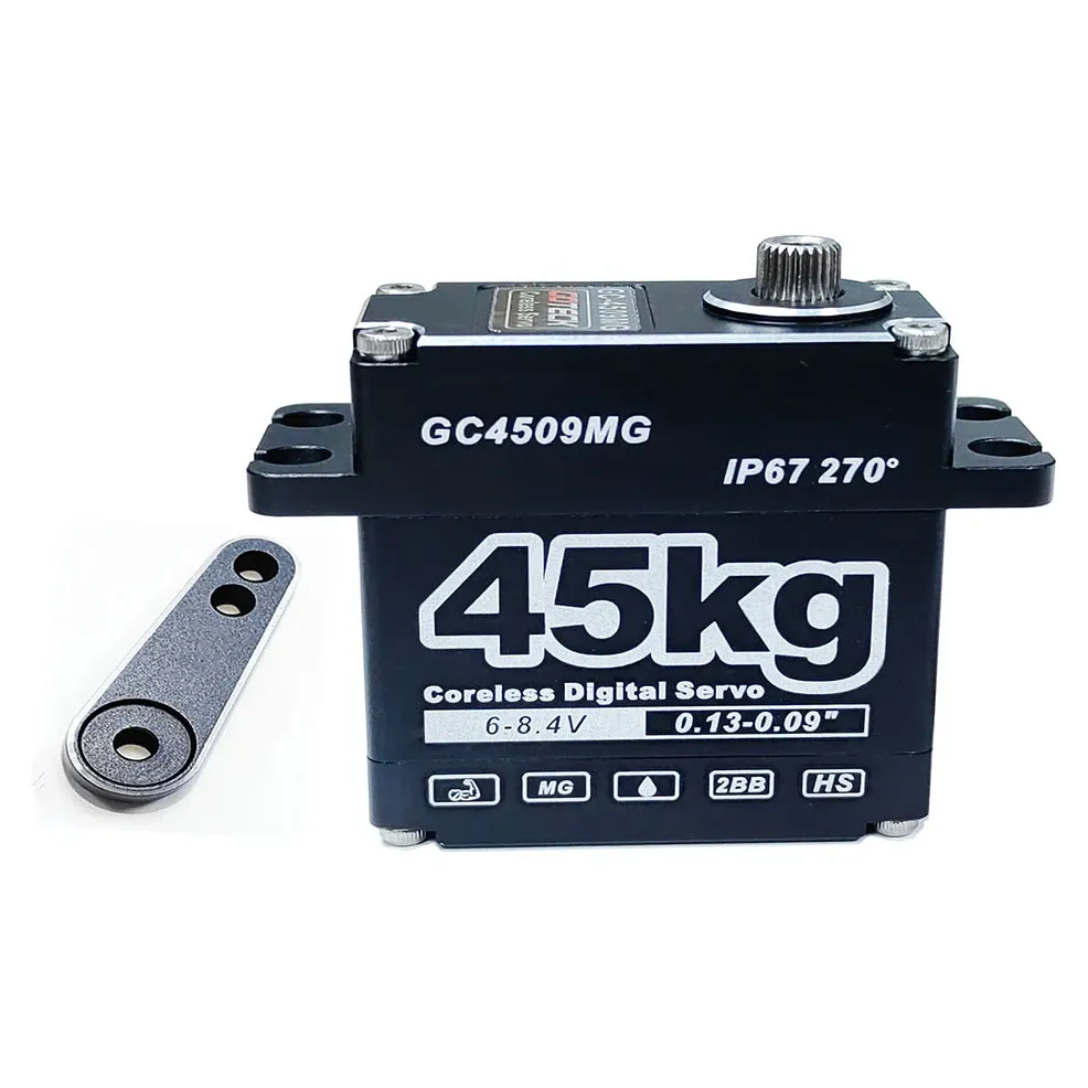 DYS Waterproof 45kg 8.4V Coreless Digital Servo (IP67) — Rotation: 270°