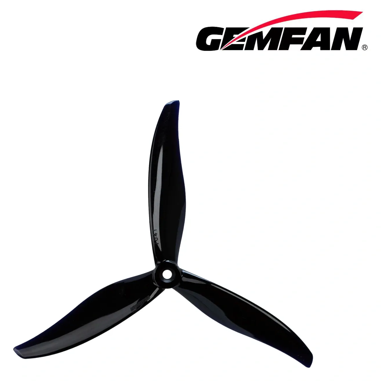 Gemfan 7041-3 Tri-Blade Propeller — Color: Black