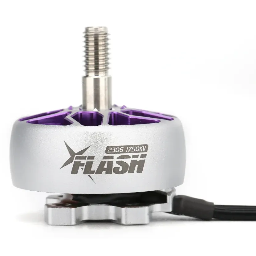 FlyFishRC Flash 2306 1750KV Motor — Grey & Purple